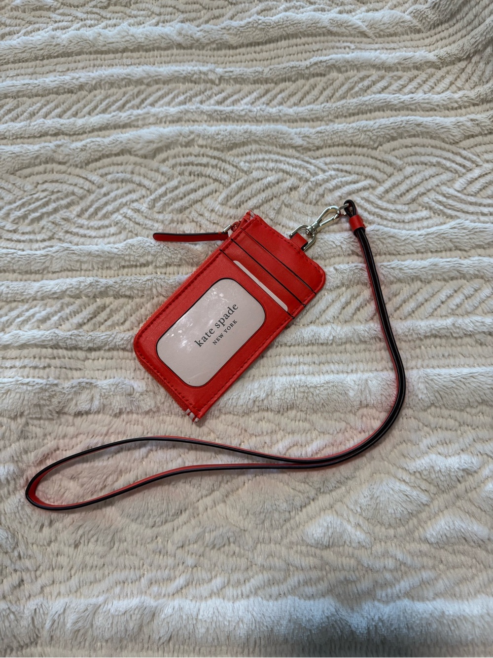 Kate Spade Orange Card Holder Lanyard